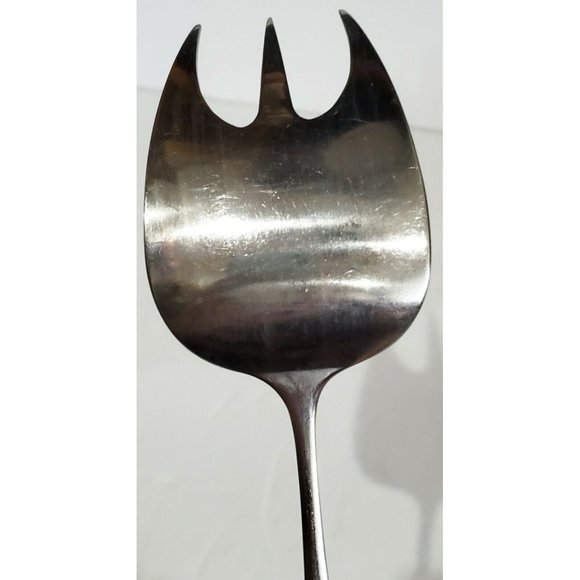 Towle Lauffer BEDFORD Cold Meat Serving Fork silverware 18/8 stainless Japan - Picture 7 of 11